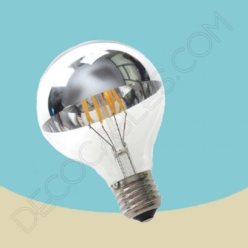 Bombilla filamento led globo cúpula espejo reflectante E27