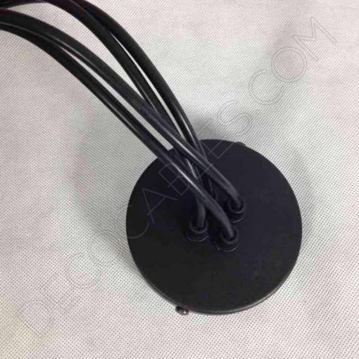 Lámpara araña de techo de color negra de 4 brazos