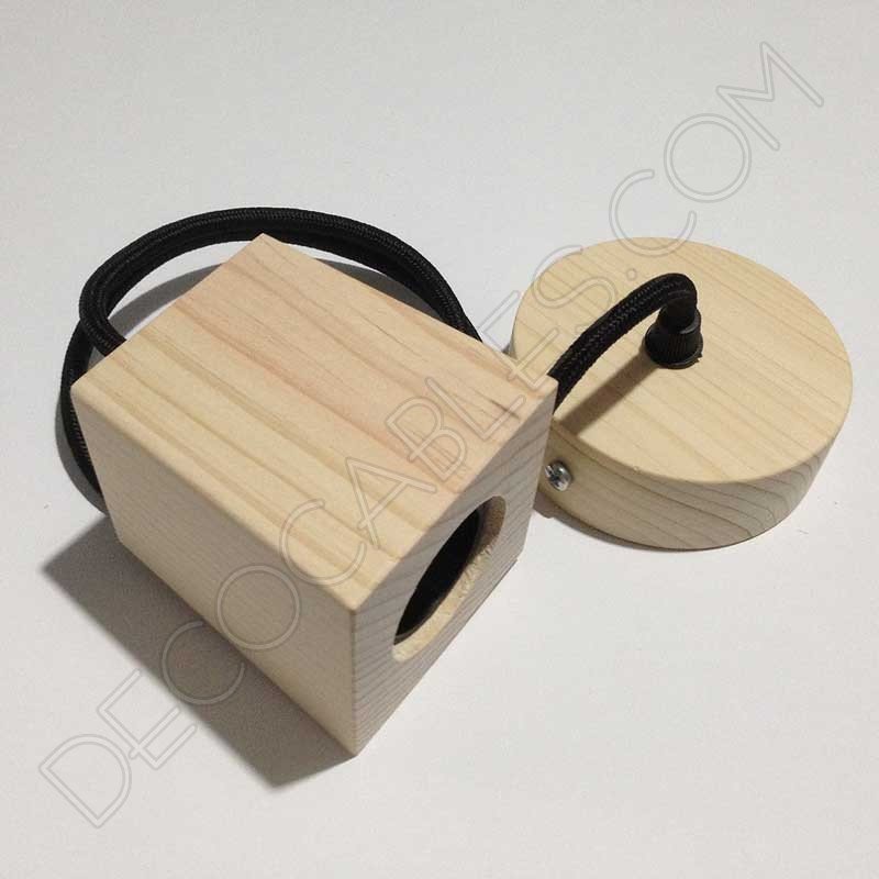 Lámpara colgante de madera modelo pirámide Lámpara colgante de madera modelo pirámide