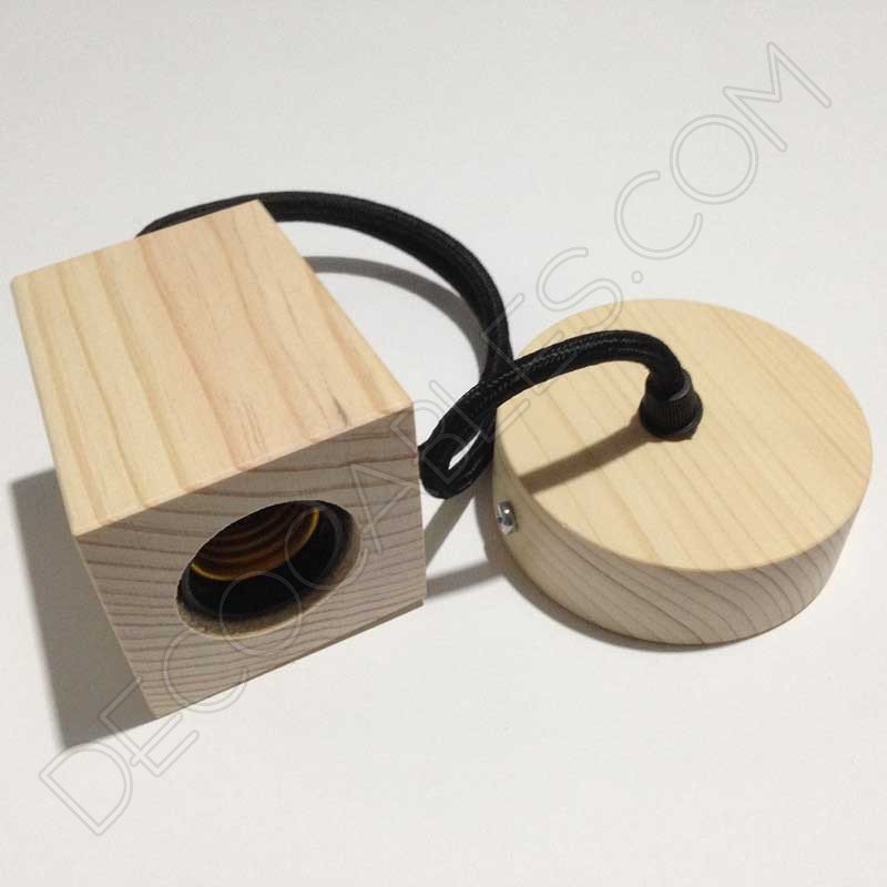 Lámpara colgante de madera modelo pirámide Lámpara colgante de madera modelo pirámide