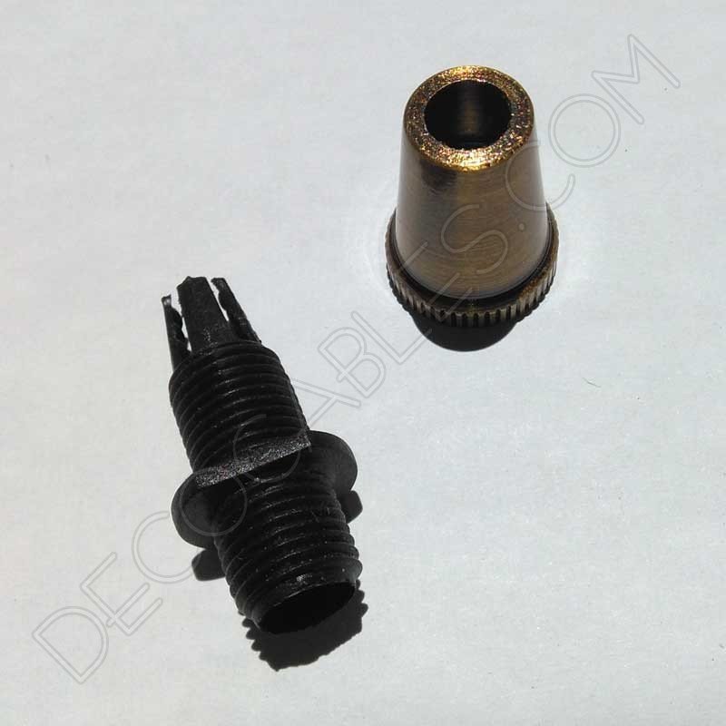 Presa cables metálicos color anticuario Presa cables metálicos color anticuario