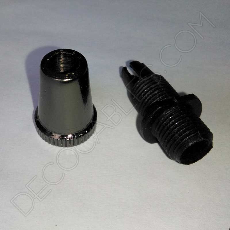 Presa cables metálicos en color negro Presa cables metálicos en color negro