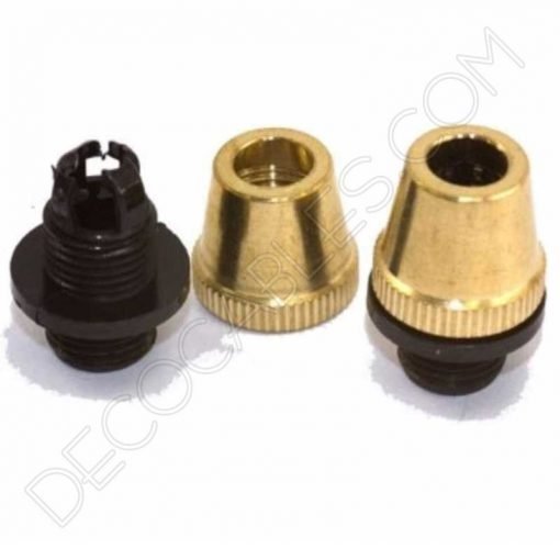 Presa cables metálicos (varios colores) 5 Presa cables metálicos en color dorado