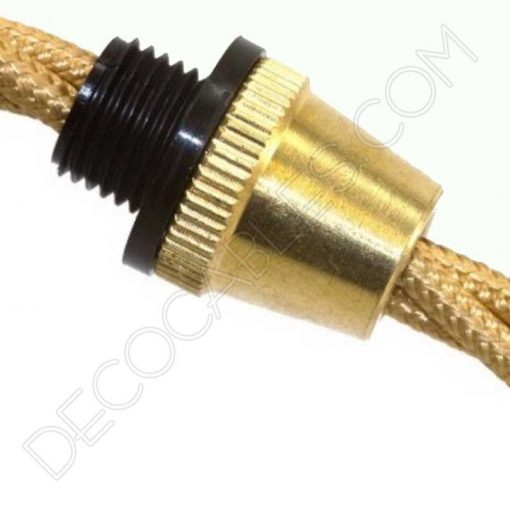 Presa cables metálicos (varios colores) 4 Presa cables metálicos en color dorado