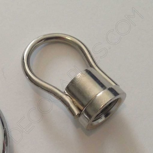 Anilla Metálica Pequeña para colgar Lámparas (Varios colores) 5 Asas para lámparas cromada