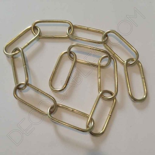 Cadena Metálica para Lámpara (Varios colores) 9 Cadenas para lámparas color dorado