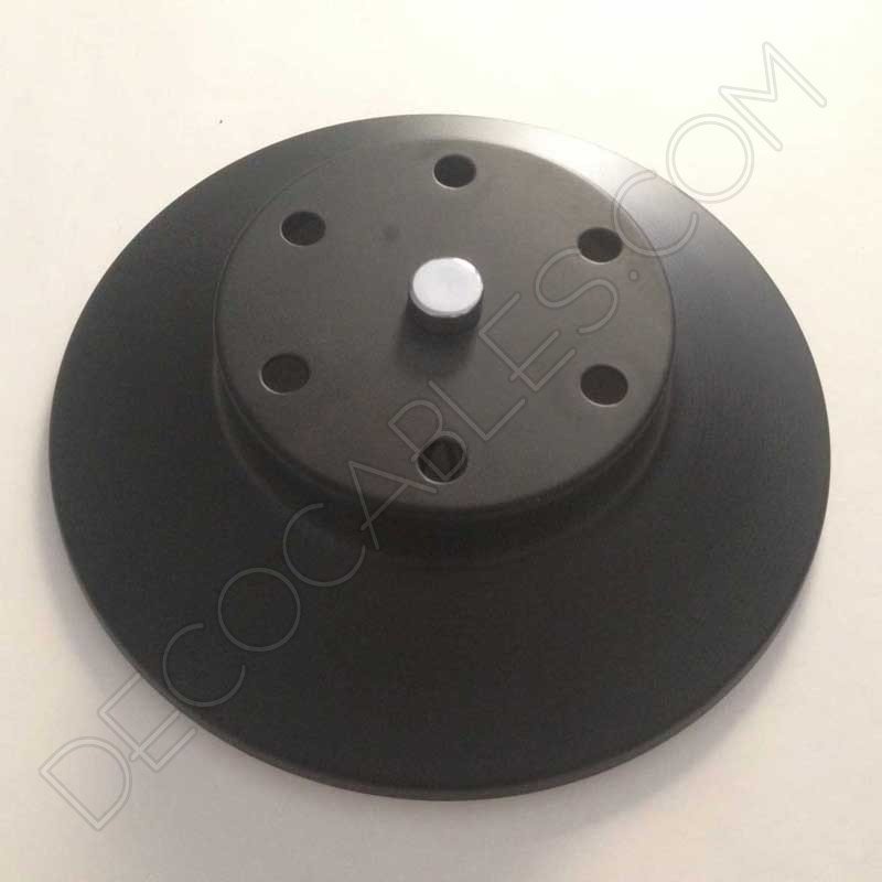 Soporte florón de techo para lámpara negro de 6 salidas Soporte florón de techo para lámpara negro de 6 salidas