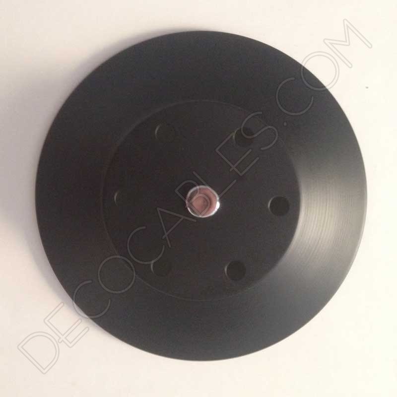 Soporte florón de techo para lámpara negro de 6 salidas Soporte florón de techo para lámpara negro de 6 salidas