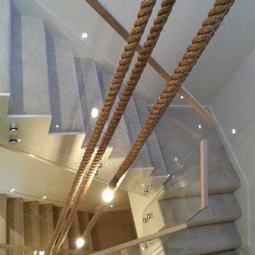 Cable soga de cuerda gruesa 30mm 7 Cable eléctrico trenzado soga de cuerda de cáñamo