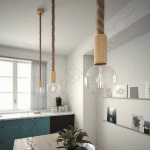 Cable soga de cuerda gruesa 30mm 8 Cable eléctrico trenzado soga de cuerda de cáñamo