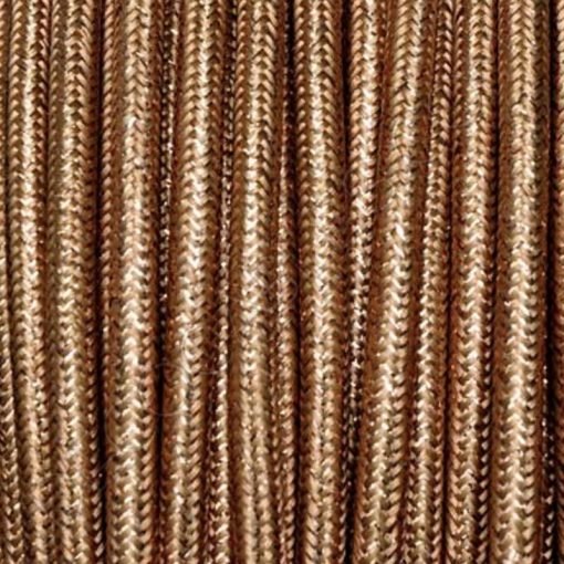 Cable eléctrico metálico en color cobre