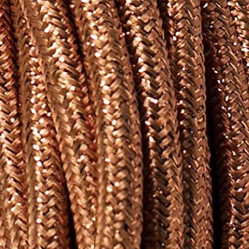 Cable eléctrico metálico en color cobre Cable eléctrico metálico en color cobre