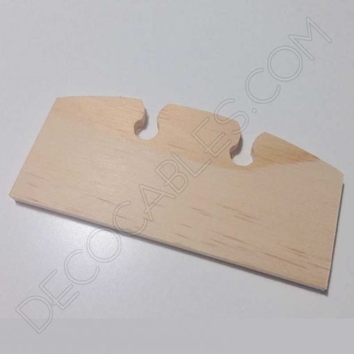 Regulador de altura para cable de lámparas en madera