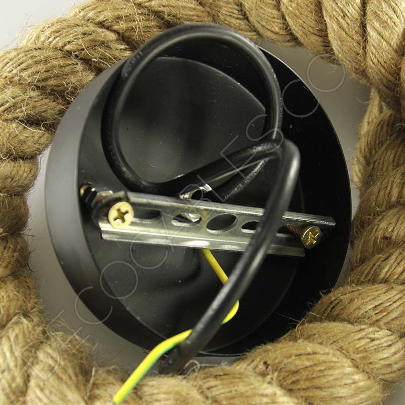 Lámpara colgante de cuerda de soga Lámpara colgante de cuerda de soga