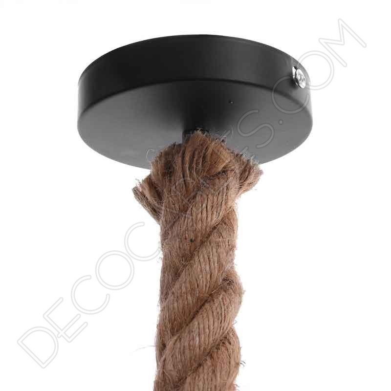 Lámpara colgante de cuerda de soga Lámpara colgante de cuerda de soga