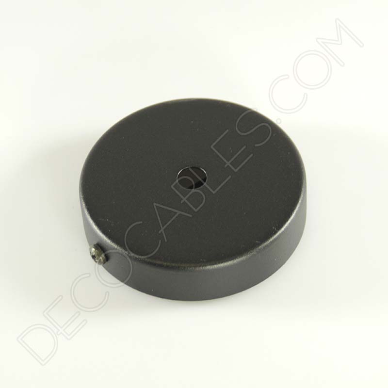 Soporte florón de techo para lámpara de 1 salida color negro Soporte florón de techo para lámpara de 1 salida color negro