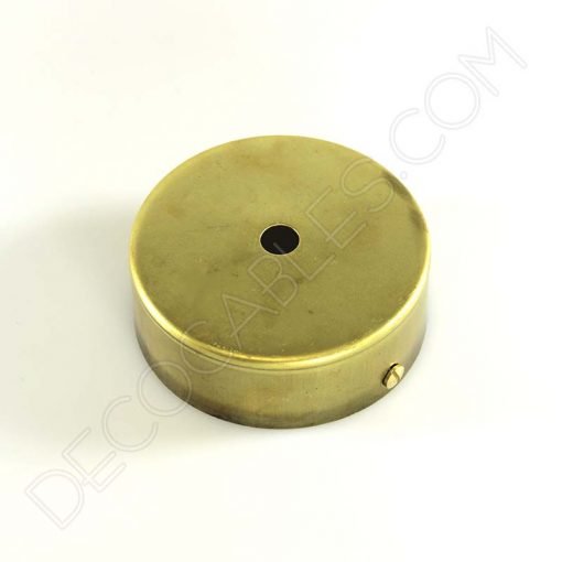 Soporte metálico para lámpara 1 orificio (diámetro 8 cm) 13 Soporte florón de techo para lámpara de 1 salida color oro viejo