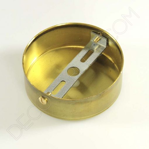 Soporte metálico para lámpara 1 orificio (diámetro 8 cm) 15 Soporte florón de techo para lámpara de 1 salida color oro viejo