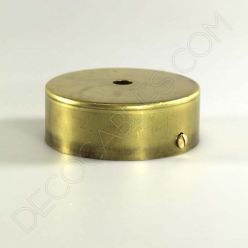 Soporte metálico para lámpara 1 orificio (diámetro 8 cm) 14 Soporte florón de techo para lámpara de 1 salida color oro viejo