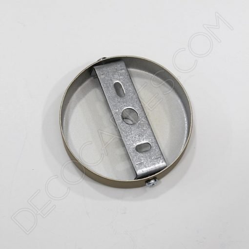 Soporte metálico para lámpara 1 orificio (diámetro 8 cm) 9 Soporte florón de techo para lámpara de 1 salida color dorado