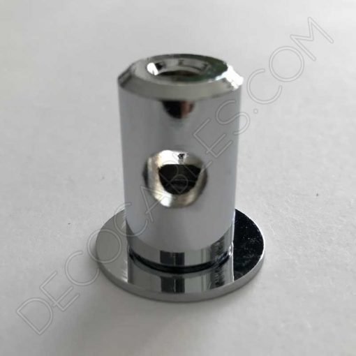 Aislante metálico de techo para cable (varios colores) 13 Aislador metálico para cables cromado