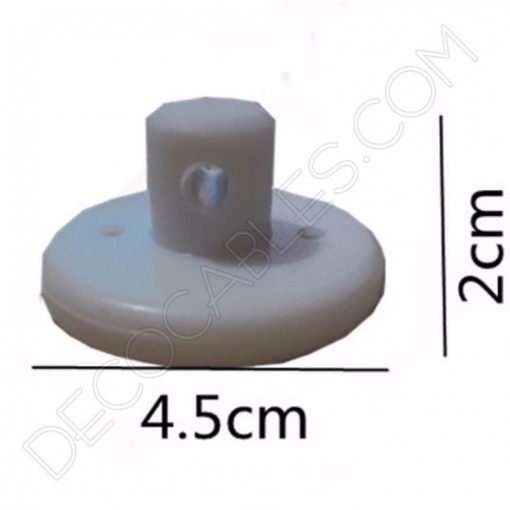 Sujeción de silicona para cables en color blanco