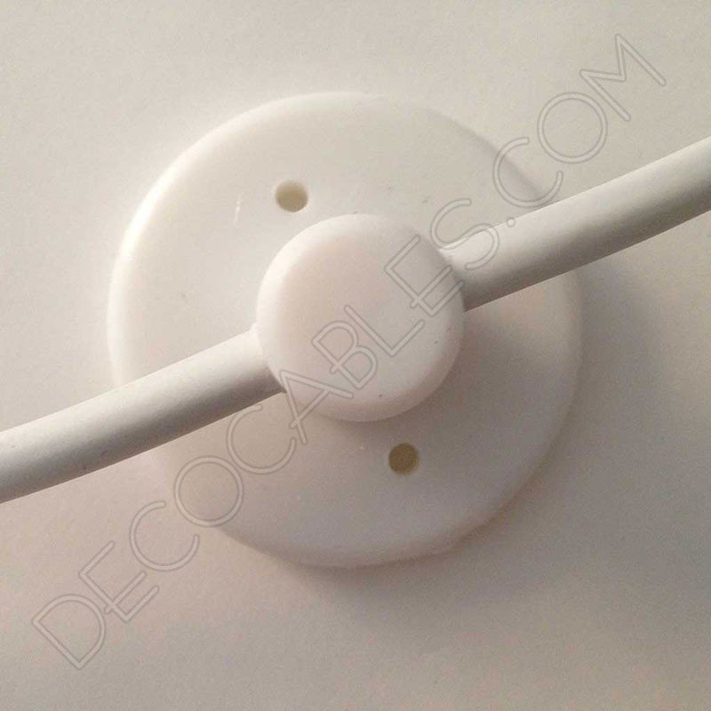 Sujeción de silicona para cables en color blanco Sujeción de silicona para cables en color blanco