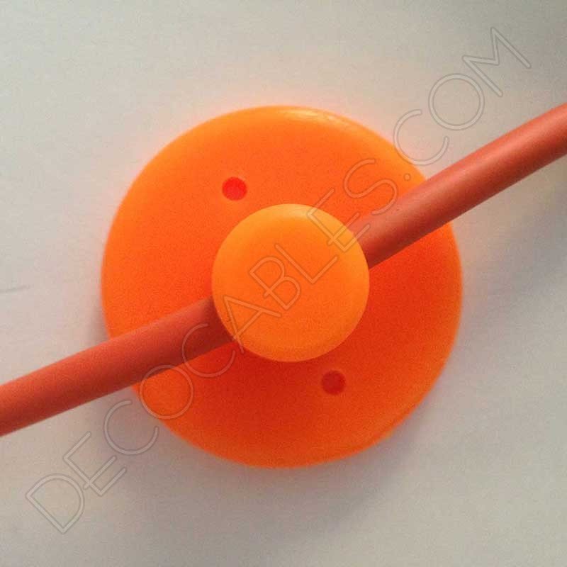 Sujeción de silicona para cables en color naranja Sujeción de silicona para cables en color naranja
