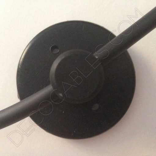 Sujeción de silicona para cables en color negro
