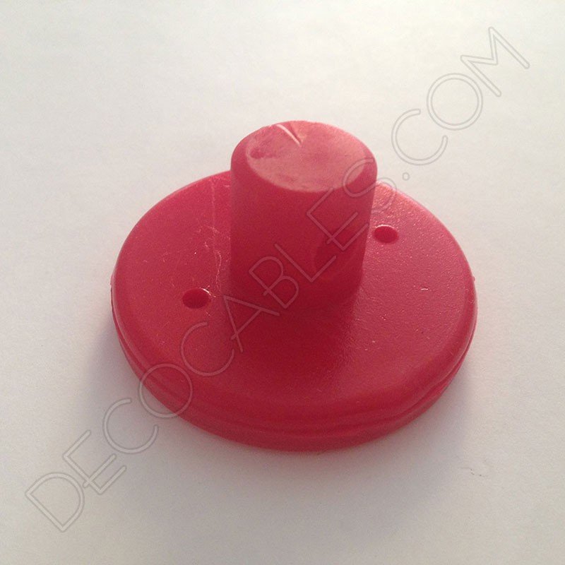 Sujeción de silicona para cables en color rojo Sujeción de silicona para cables en color rojo