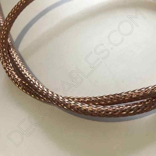 Cable eléctrico forrado de malla metálica 2x0.75 (Cobre) 4 Cable malla metálica cobre