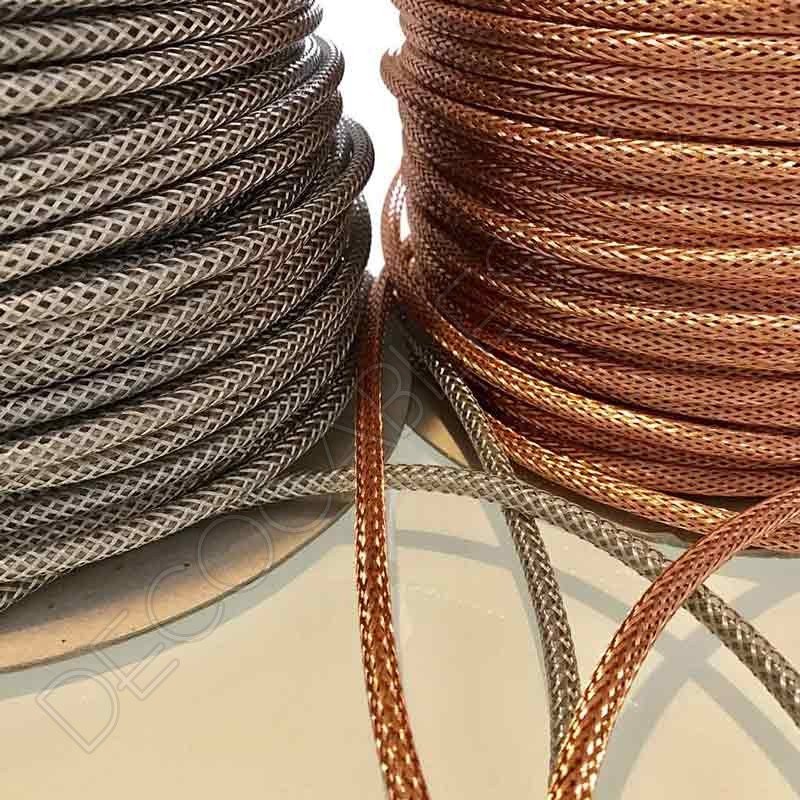 Cable malla metálica cobre y plata Cable malla metálica cobre y plata