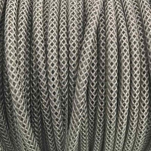 Cable malla metálica plata