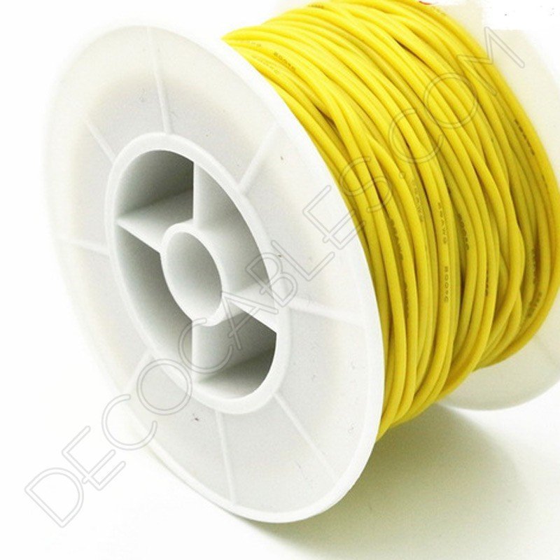 Cable eléctrico de silicona amarillo Cable eléctrico de silicona amarillo
