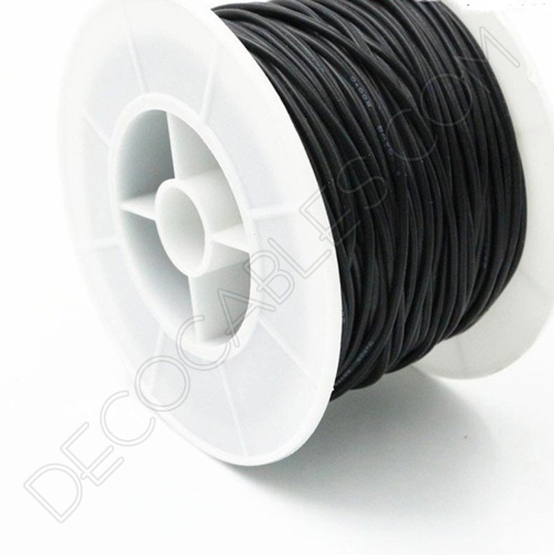 Cable eléctrico de silicona negro Cable eléctrico de silicona negro