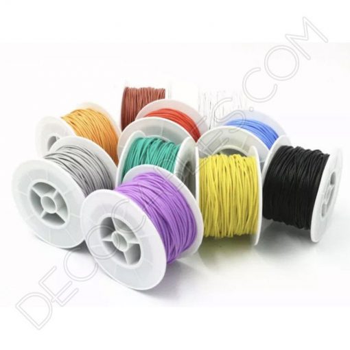 Cable eléctrico de silicona varios colores