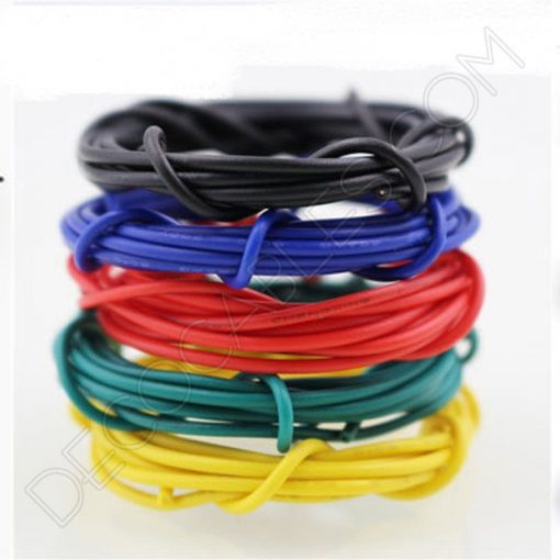Cable eléctrico de silicona varios colores