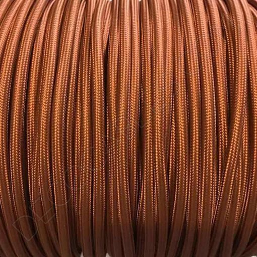 Cable de tela marrón claro