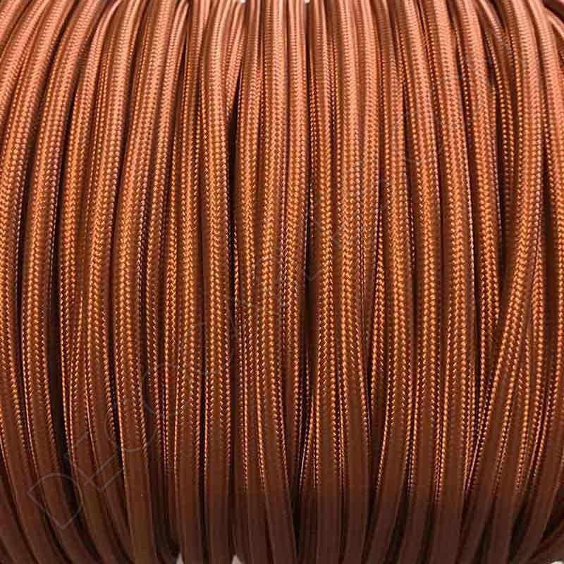 Cable de tela marrón claro Cable de tela marrón claro