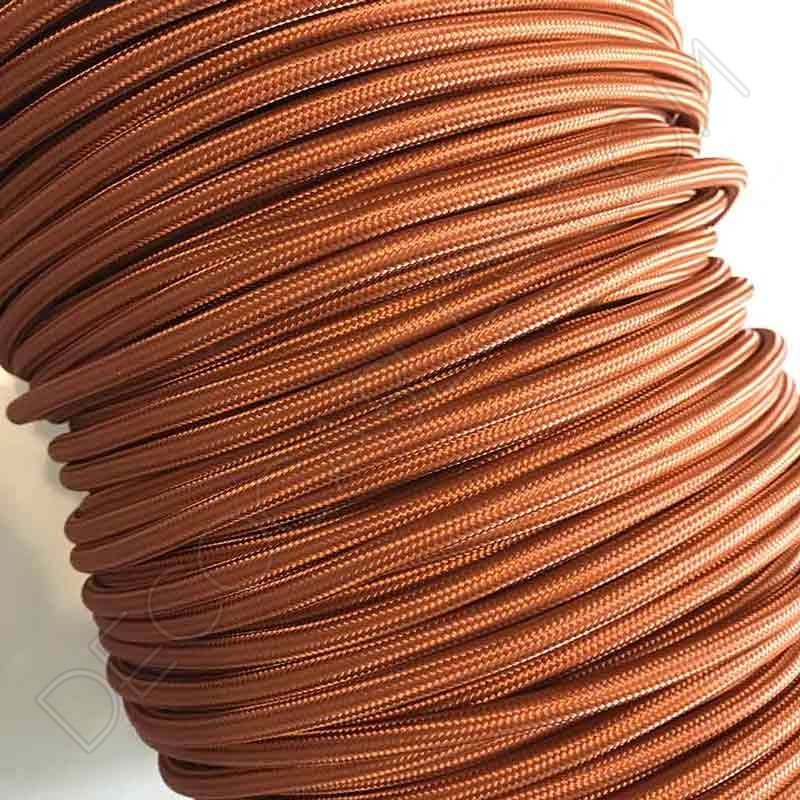 Cable de tela marrón claro Cable de tela marrón claro