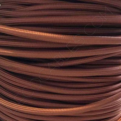 Cable textil eléctrico (Marrón claro) 3 Cable de tela marrón claro