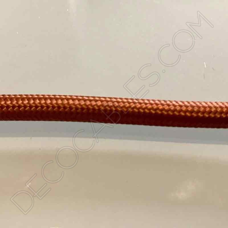 Cable de tela marrón claro Cable de tela marrón claro