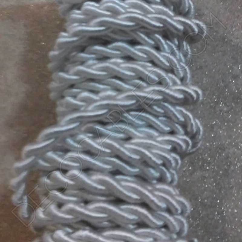 Cable eléctrico trenzado Seda Blanco Cable eléctrico trenzado Seda Blanco
