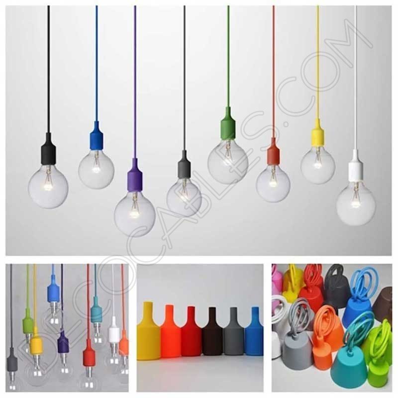 Portalámpara de silicona varios colores Portalámpara de silicona varios colores