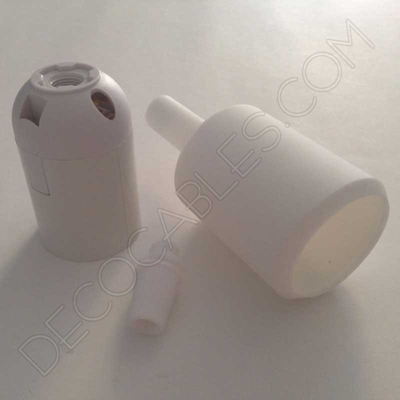 Portalámpara de silicona color blanco Portalámpara de silicona color blanco