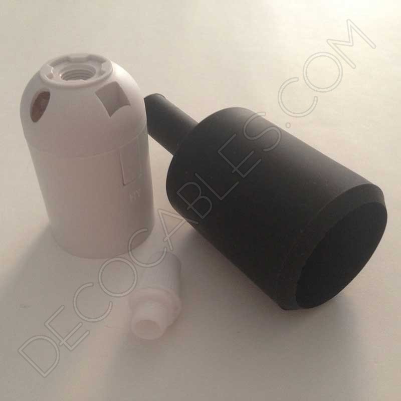 Portalámpara de silicona color negro Portalámpara de silicona color negro