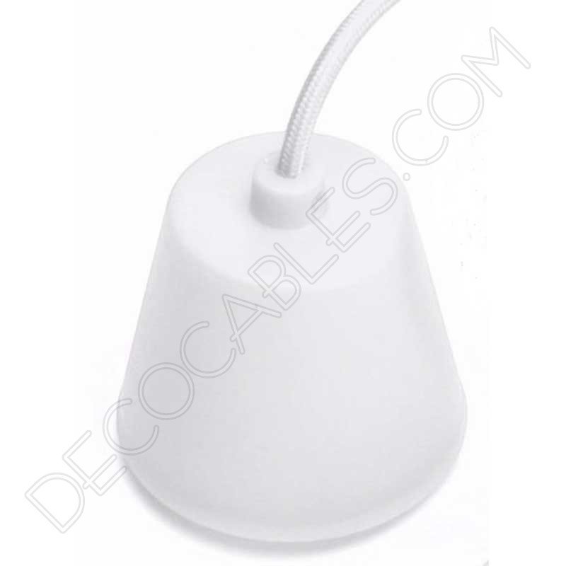 Florón de silicona para lámpara color blanco Florón de silicona para lámpara color blanco