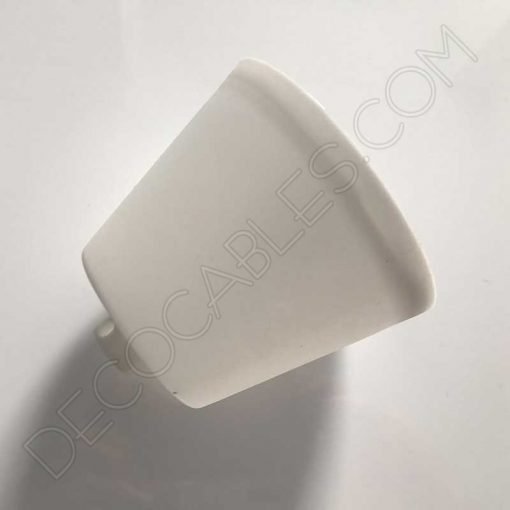 Florón de silicona para lámpara color blanco