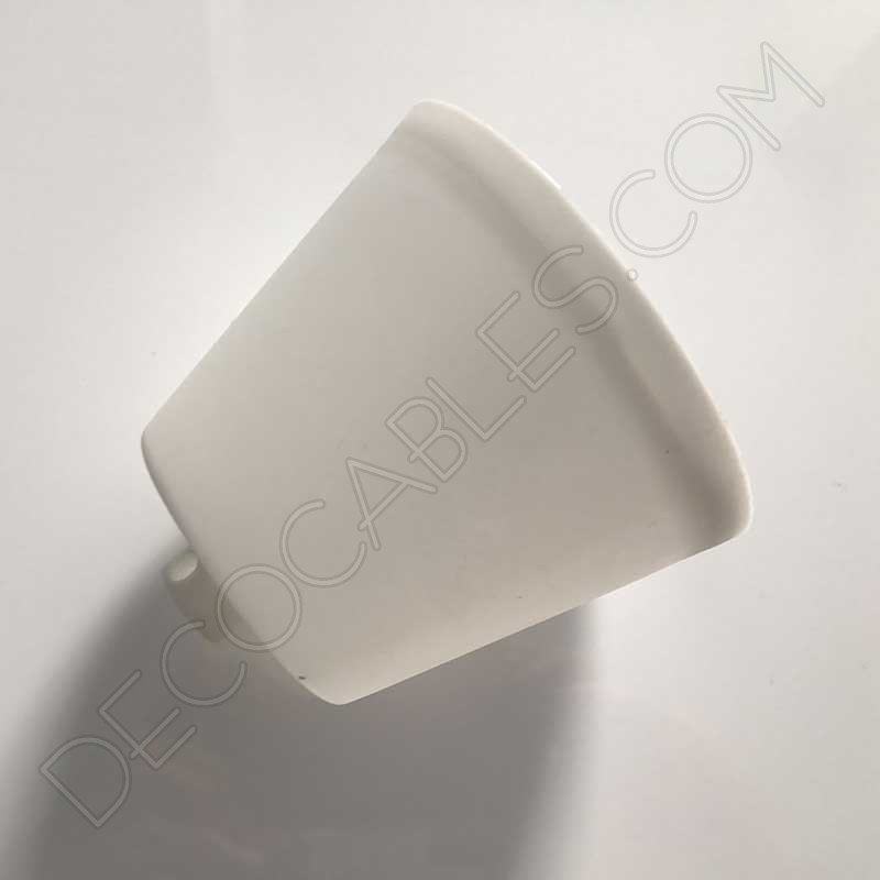 Florón de silicona para lámpara color blanco Florón de silicona para lámpara color blanco