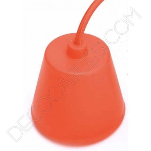 Florón de silicona para lámpara color naranja